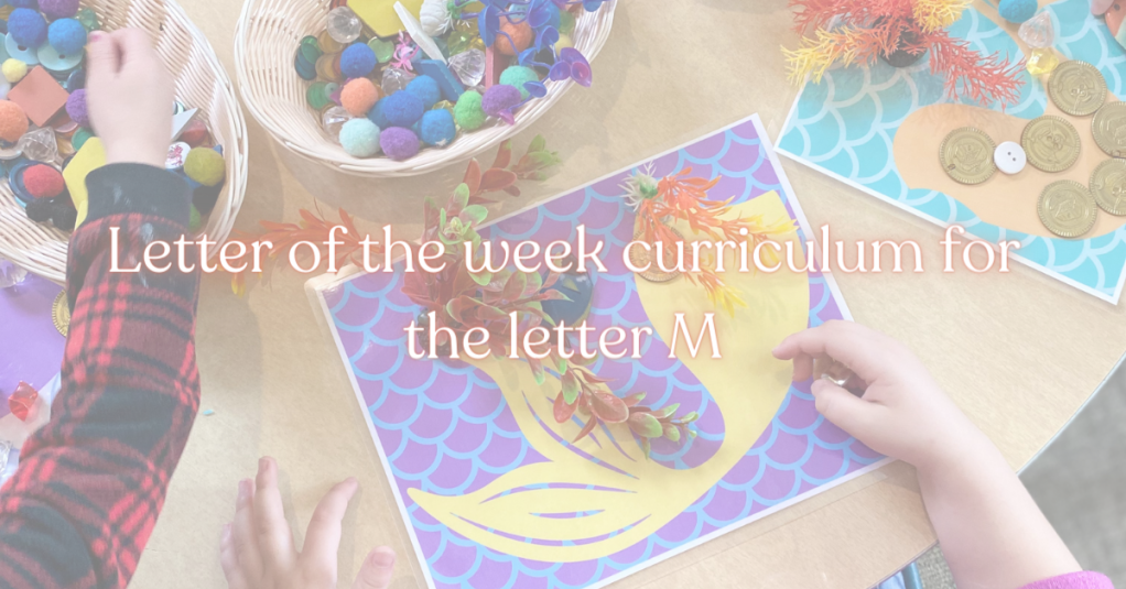 Letter of the week, things that start with the letter M activity ideas for toddlers, preschoolers, & Kindergarteners